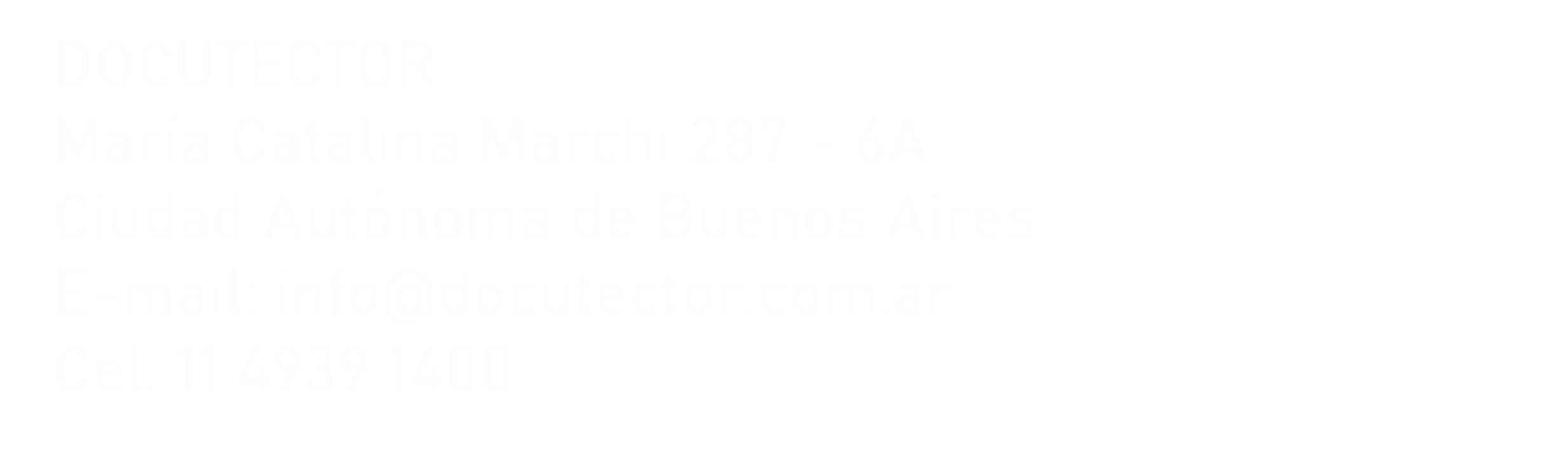 Docutector — domicilio